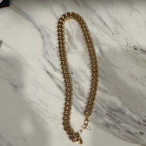 Electric picks gold chain necklace